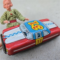 roed-hvid-blaa-blikbil-metal-bil-31-malet-tag-doere-retro-legetoej